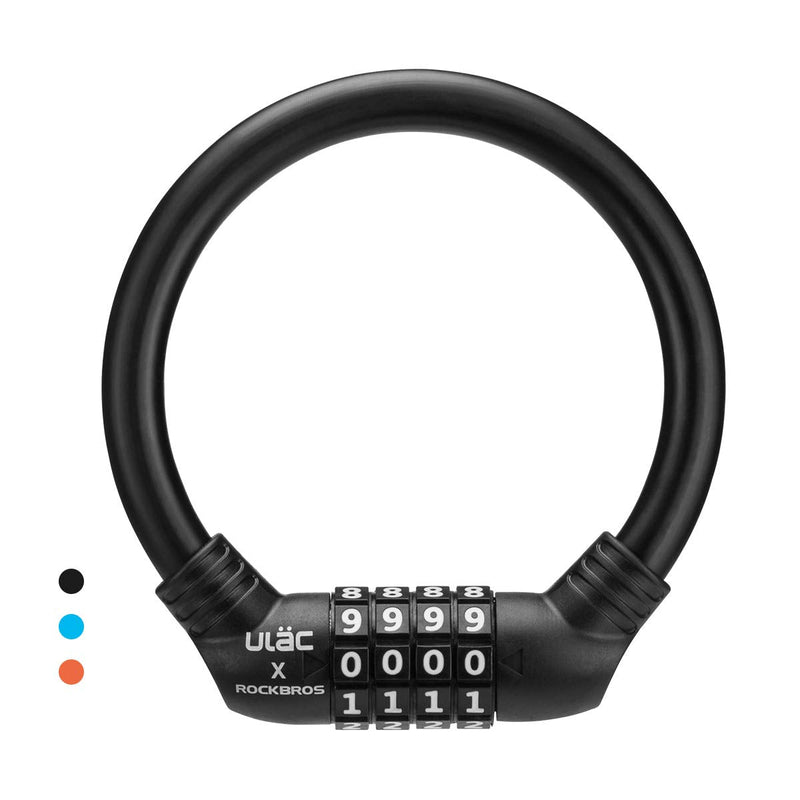 Load image into Gallery viewer, ROCKBROS Lightweight Bike Lock Cable 12MM Anti-Theft Combination Lock
