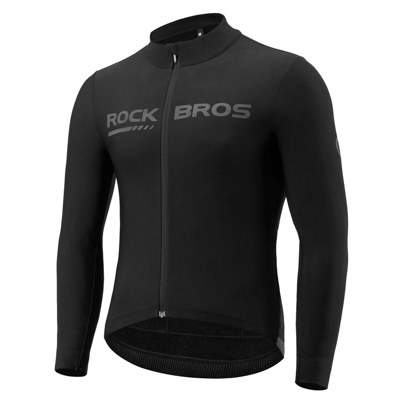 Load image into Gallery viewer, ROCKBROS Men's Long Sleeve Cycling Jersey with full zipper rear pockets perfect fit for outdoor sports
