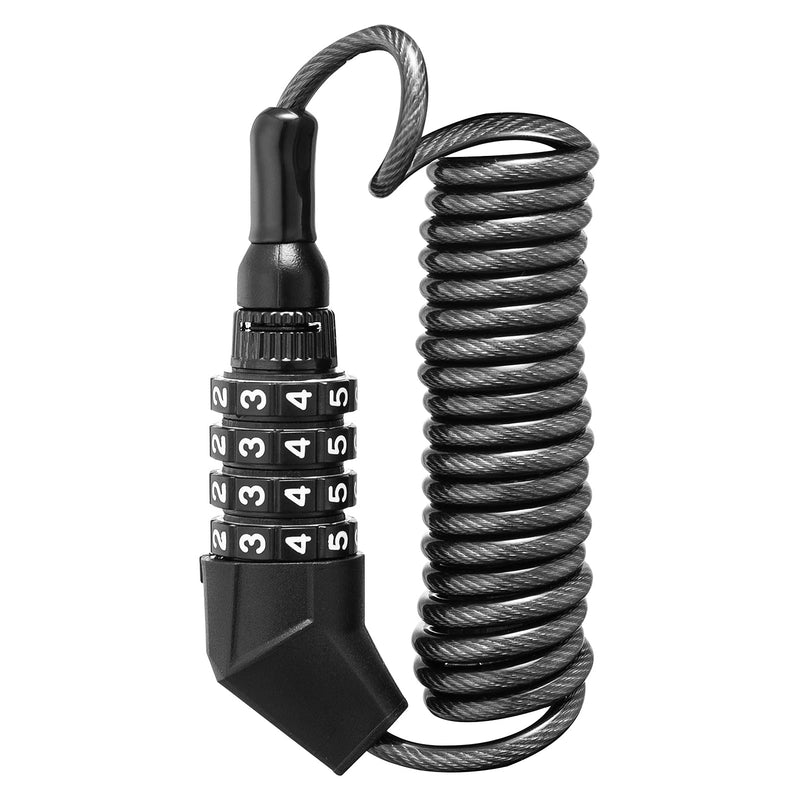 Load image into Gallery viewer, ROCKBROS Lightweight Helmet Lock, Resettable Combination Cable Lock for Bike &amp; Luggage
