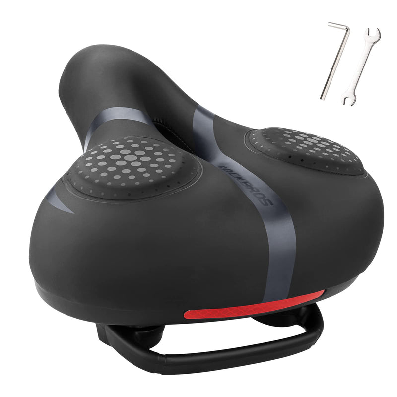 Load image into Gallery viewer, ROCKBROS Comfort Gel Bike Seat Breathable Waterproof Saddle Cruiser/Mountain/Fat Bikes
