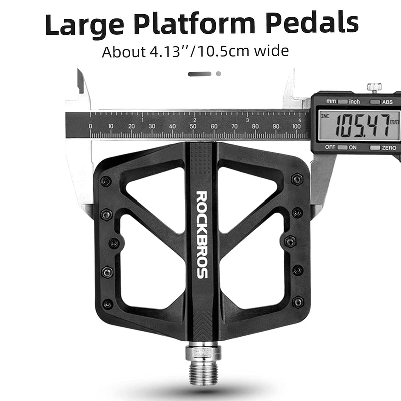 Load image into Gallery viewer, ROCKBROS Mountain Bike Pedals Lightweight Nylon DU Bearing 9/16" MTB Flat Bike Pedals
