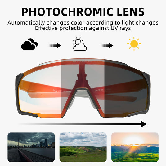 Polarised Full-Lens Sunglasses for Outdoor Sports