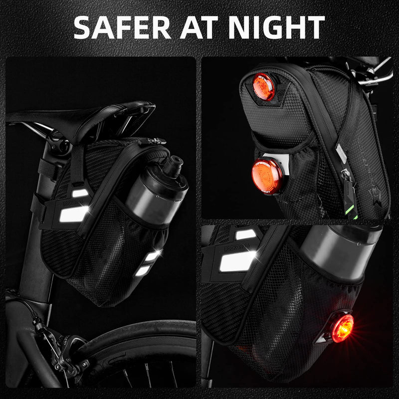 Load image into Gallery viewer, Waterproof Bike Saddle Bag with Bottle Holder

