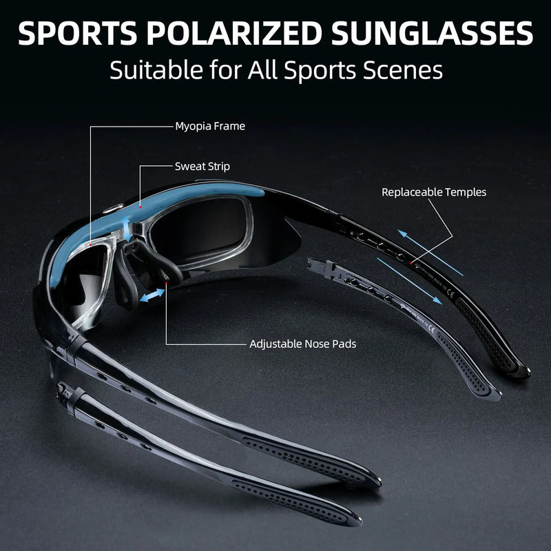 Load image into Gallery viewer, Polarized Sports Sunglasses for Cycling
