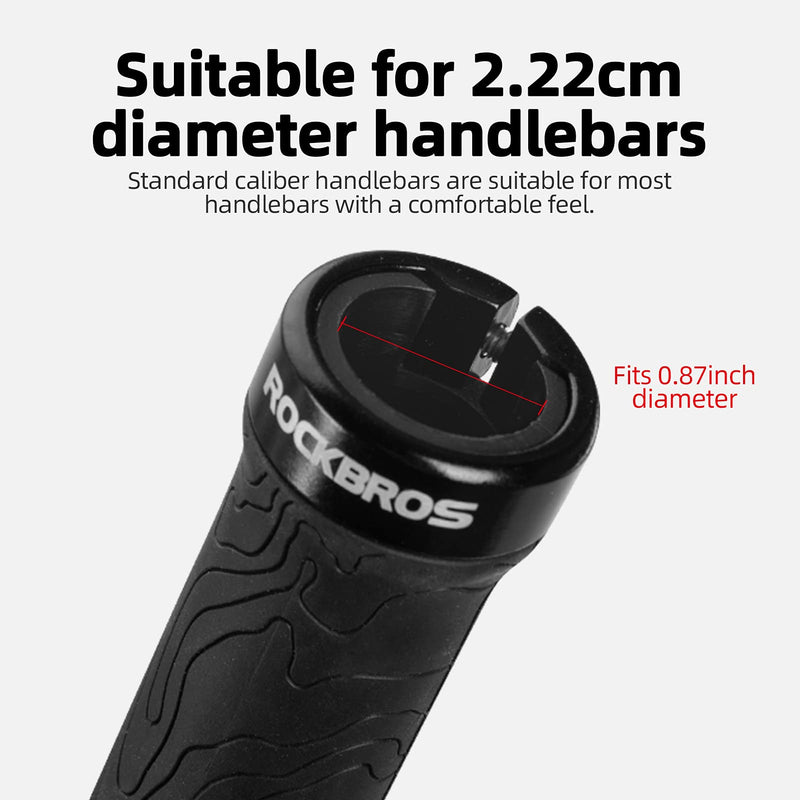 Load image into Gallery viewer, ROCKBROS Bike Handlebar Grips Double Lock-on MTB Bicycle Handle Bar Grips
