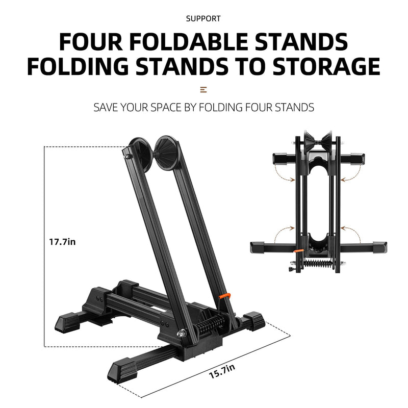 Load image into Gallery viewer, Foldable Alloy Indoor Bike Stand for 20"-29" Wheels
