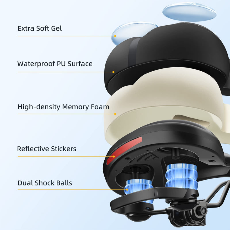 Load image into Gallery viewer, ROCKBROS Comfort Gel Bike Seat Breathable Waterproof Saddle Cruiser/Mountain/Fat Bikes
