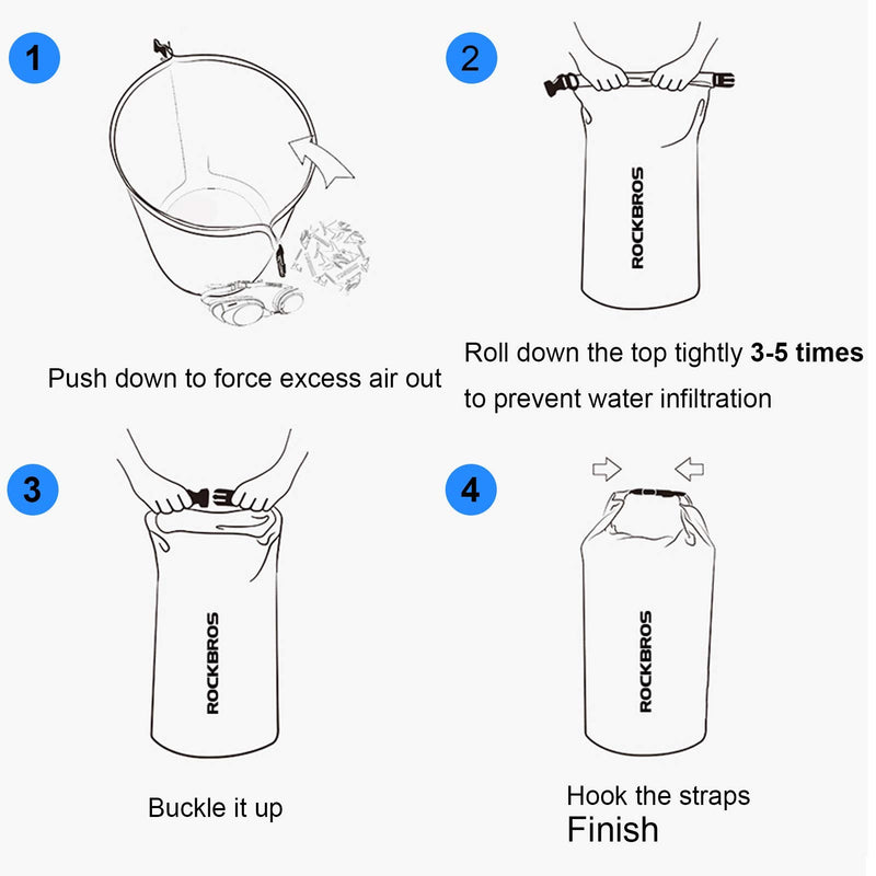 Load image into Gallery viewer, ROCKBROS Waterproof Dry Bag Heavy Durable Beach Backpack 2L 5L 10L 20L 30L Floating Dry Sack
