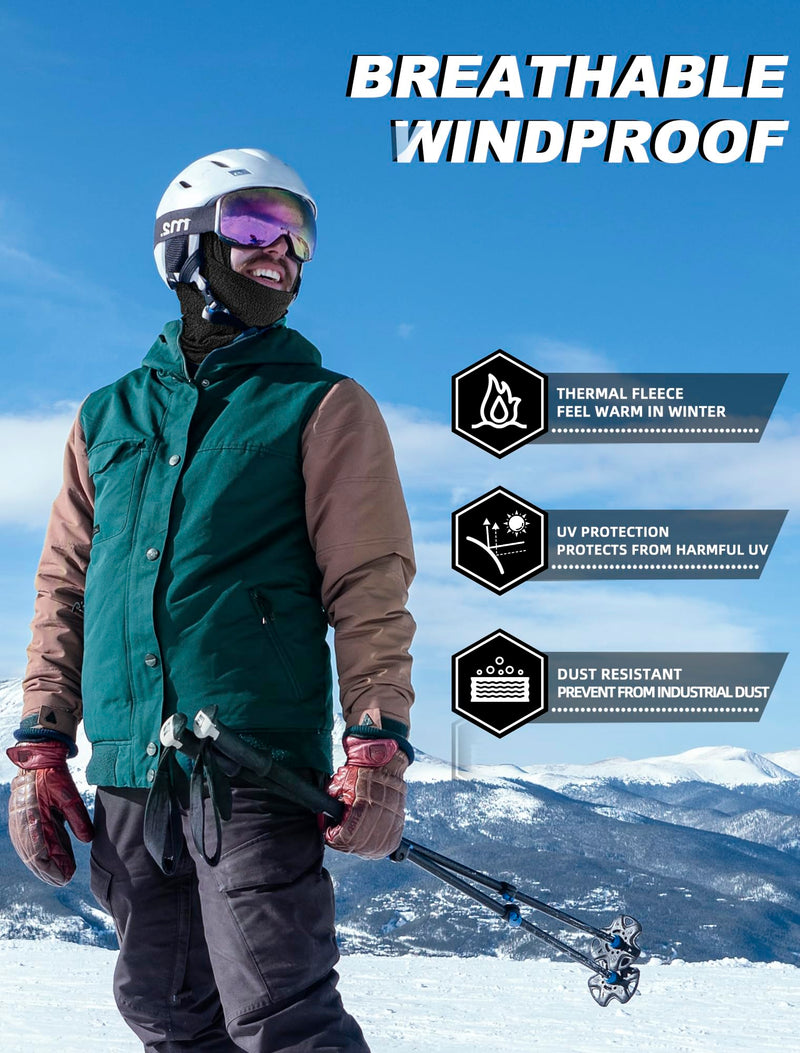 Load image into Gallery viewer, ROCKBROS Winter Windproof Thermal Fleece Balaclava Ski Mask for Men Women
