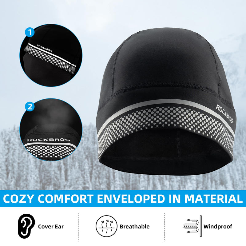 Load image into Gallery viewer, ROCKBROS Thermal Skull Cap Winter Hat for Men  Women, Ear Warmers Helmet Liner
