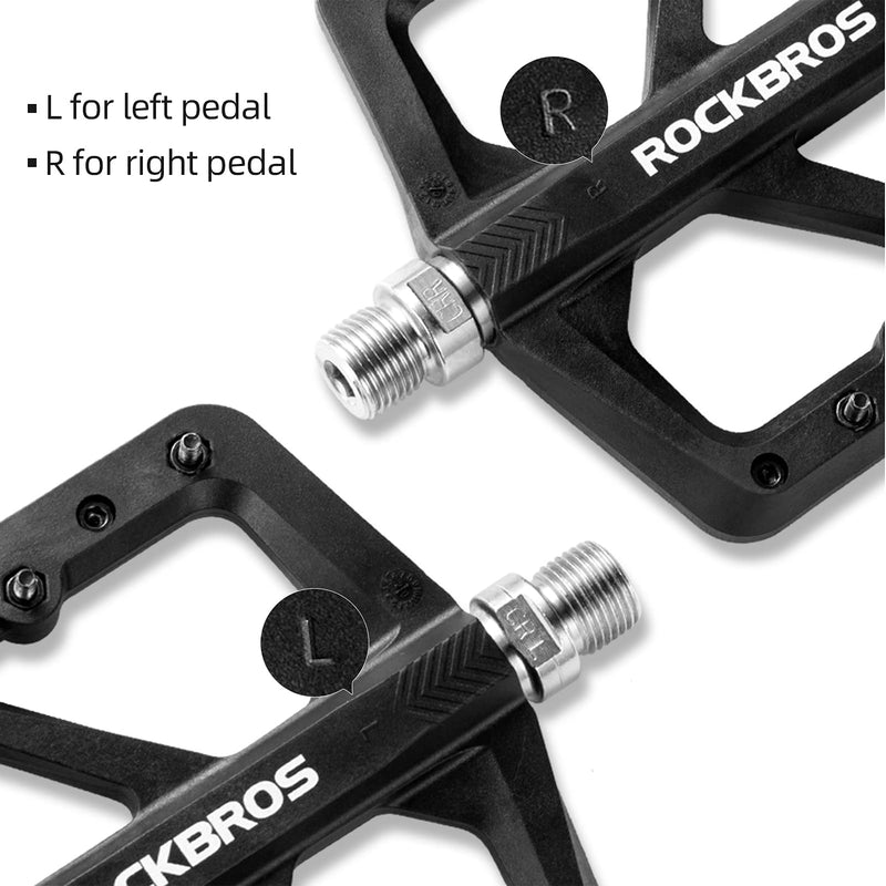Load image into Gallery viewer, ROCKBROS Mountain Bike Pedals Lightweight Nylon DU Bearing 9/16" MTB Flat Bike Pedals
