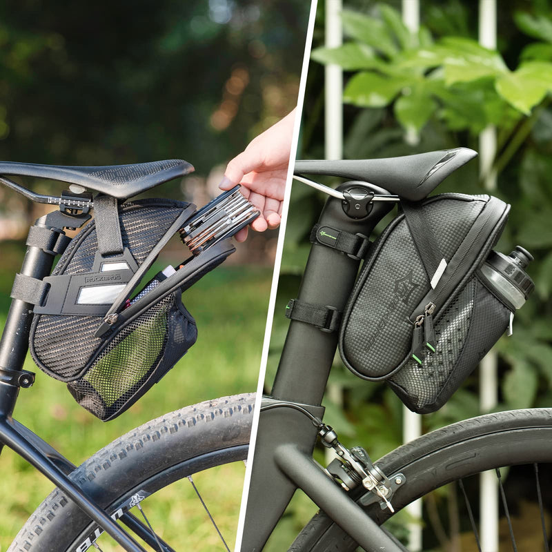 Load image into Gallery viewer, Waterproof Bike Saddle Bag with Bottle Holder
