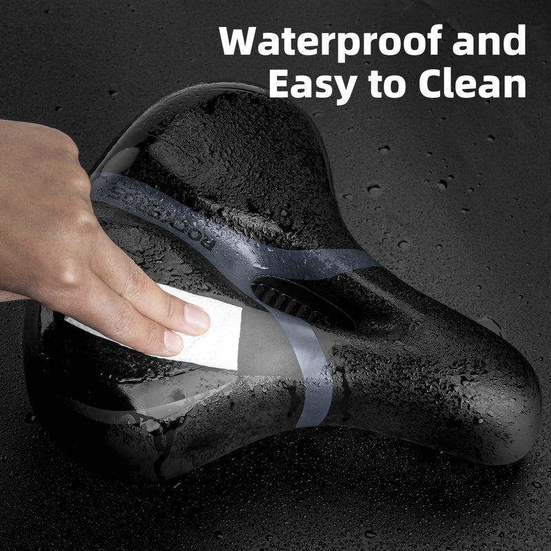 Load image into Gallery viewer, ROCKBROS Comfort Gel Bike Seat Breathable Waterproof Saddle Cruiser/Mountain/Fat Bikes
