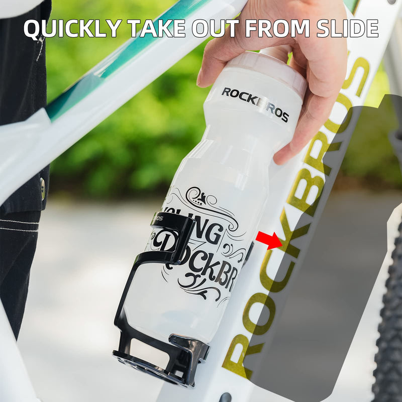 Load image into Gallery viewer, ROCKBROS Lightweight Slide Entry Bike Water Bottle Cage Adjustable Drink Holder

