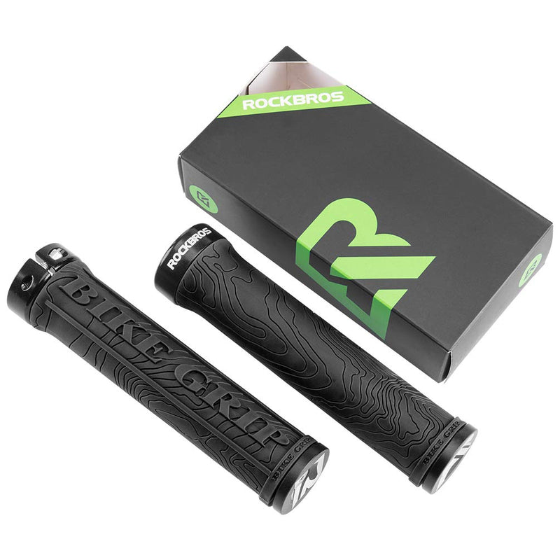 Load image into Gallery viewer, ROCKBROS Bike Handlebar Grips Double Lock-on MTB Bicycle Handle Bar Grips
