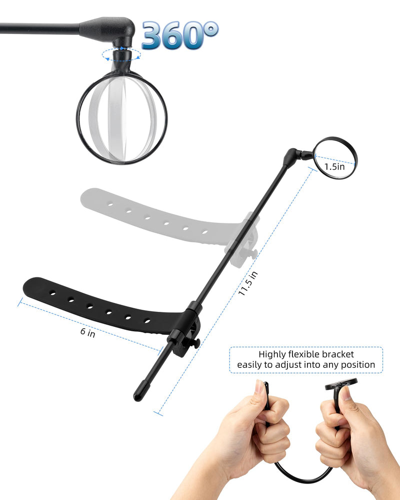 Load image into Gallery viewer, ROCKBROS Bike Helmet Mirror Detachable Fixing Way ycling Mirror
