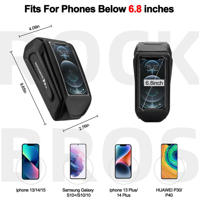 Load image into Gallery viewer, ROCKBROS Bike Bag Under 6.8” Bicycle Accessories Pouch, EVA Waterproof
