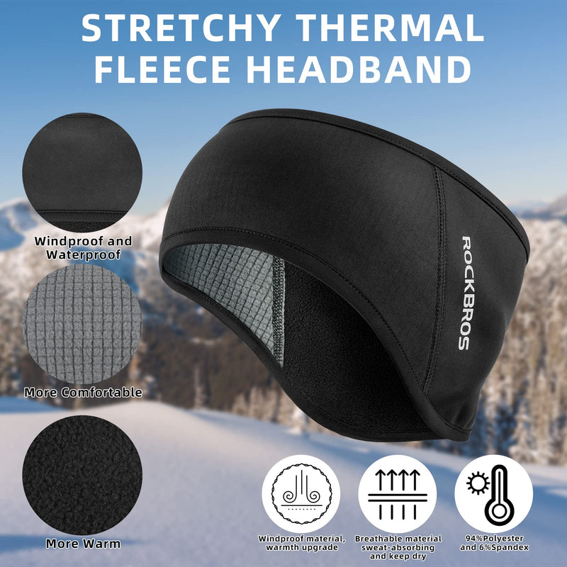 Load image into Gallery viewer, ROCKBROS Fleece Ear Warmers Headband for Men &amp; Women, Warm Ear Cover
