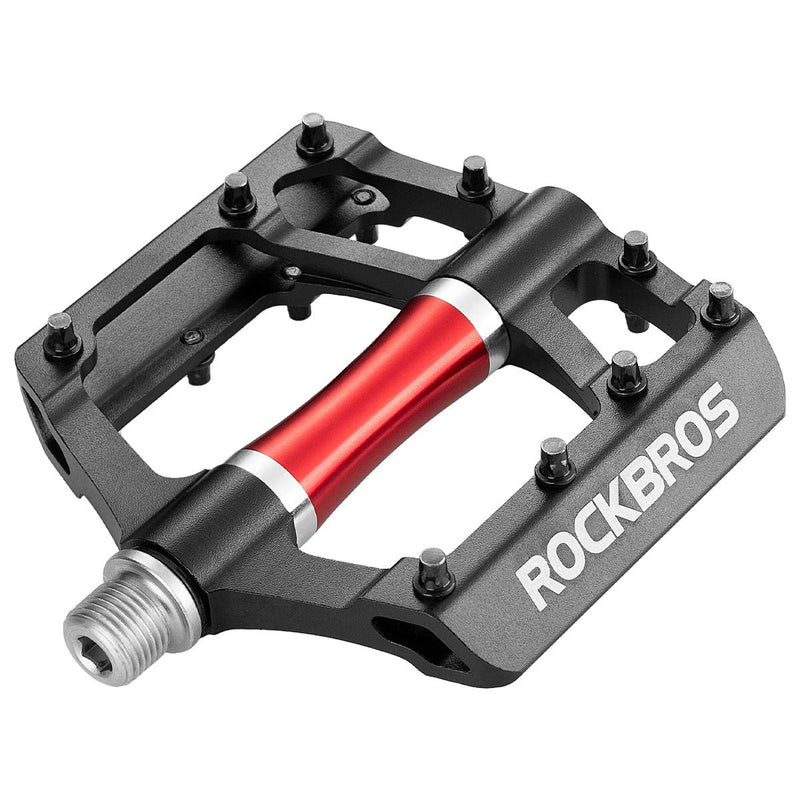 Load image into Gallery viewer, ROCKBROS MTB Pedals Platform Bike Pedal Aluminum 9/16" Bicycle Pedal Non-Slip Lightweight Flat Pedals for BMX Road Mountain Bikes
