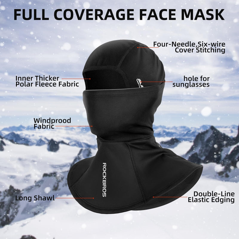 Load image into Gallery viewer, ROCKBROS Balaclava Ski Mask, Windproof Thermal Winter Neck Warmer Hood for Men  Women
