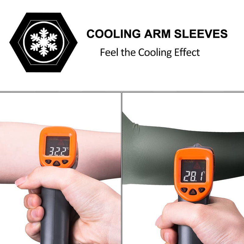 Load image into Gallery viewer, ROCKBROS Sun Protection Arm Sleeves Cooling for Running Golf Fishing Cycling
