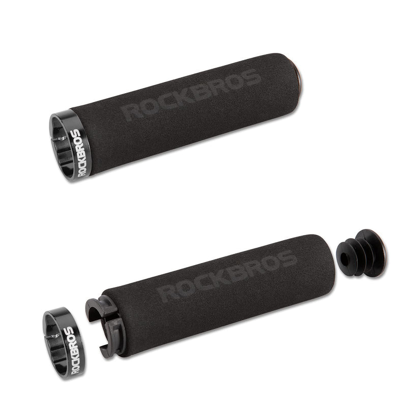 Load image into Gallery viewer, ROCKBROS Bike Grips Foam Single Lock on Bicycle  Soft Comfortable Non-Slip Bike Handle Grips
