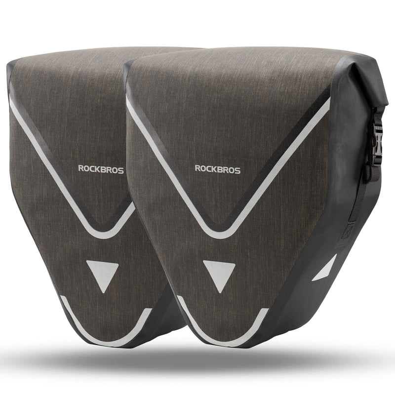 Load image into Gallery viewer, ROCKBROS 20L Triangle Waterproof Bike Rear Rack Pannier Bag for Grocery Touring Cycling

