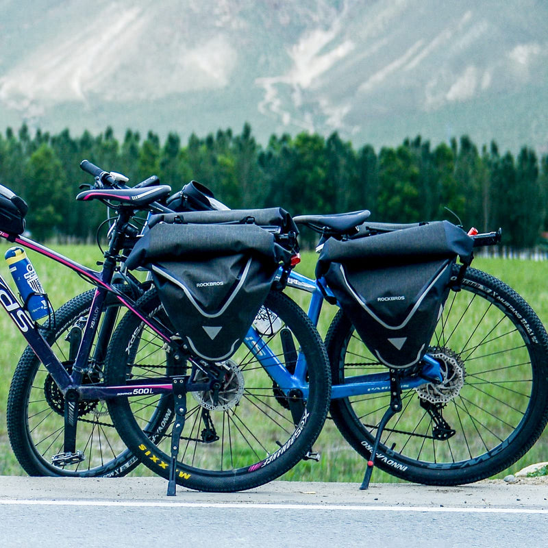 Load image into Gallery viewer, ROCKBROS 20L Triangle Waterproof Bike Rear Rack Pannier Bag for Grocery Touring Cycling
