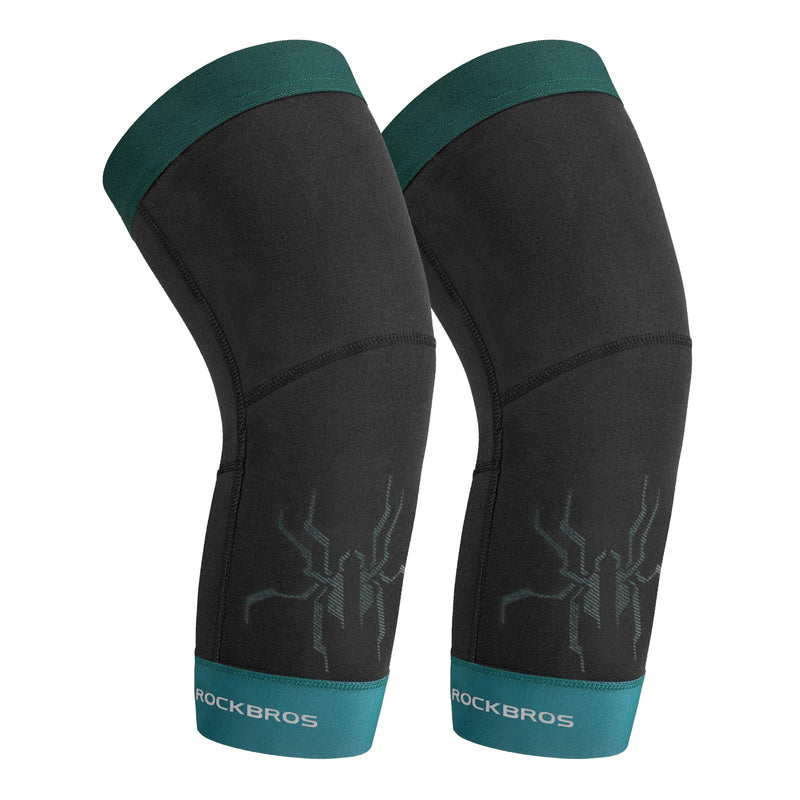 Load image into Gallery viewer, ROCKBROS Thermal Knee Warmer Men Anti-Slip Knee Brace Sleeves for Winter Cycling  Basketball
