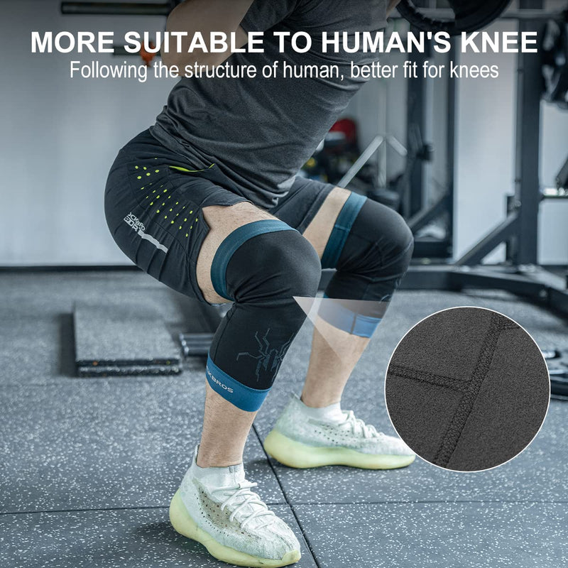 Load image into Gallery viewer, ROCKBROS Thermal Knee Warmer Men Anti-Slip Knee Brace Sleeves for Winter Cycling  Basketball
