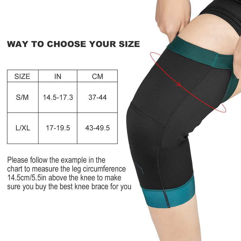 Load image into Gallery viewer, ROCKBROS Thermal Knee Warmer Men Anti-Slip Knee Brace Sleeves for Winter Cycling  Basketball
