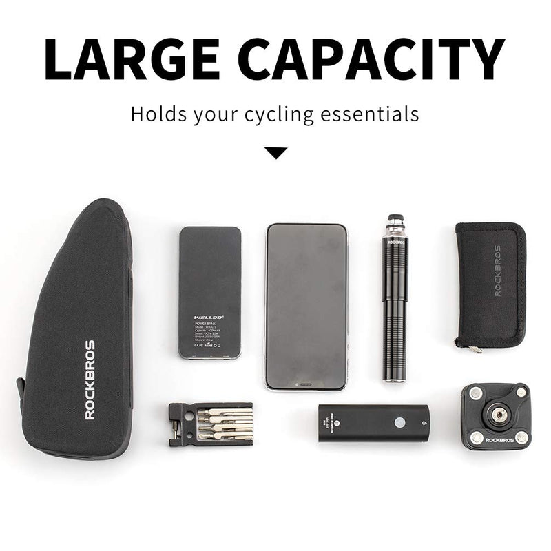 Load image into Gallery viewer, ROCKBROS Bike Bag Top Tube Bike Frame Bag Waterproof Two Zipper Pockets
