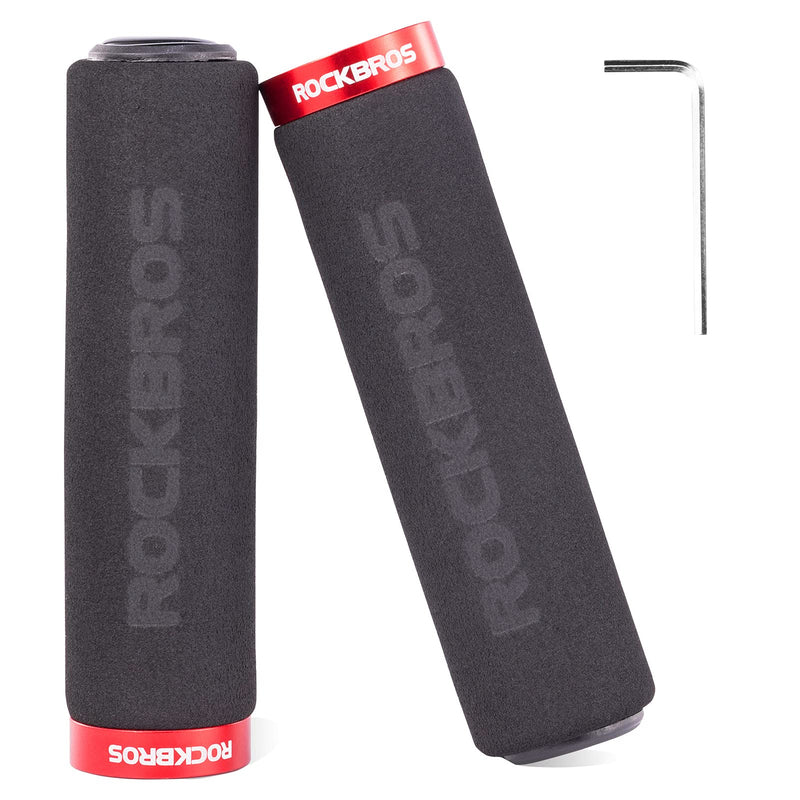 Load image into Gallery viewer, ROCKBROS Bike Grips Foam Single Lock on Bicycle  Soft Comfortable Non-Slip Bike Handle Grips
