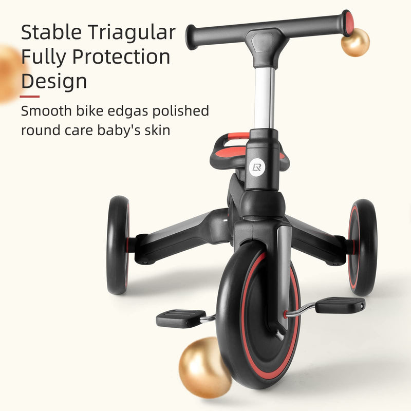 Load image into Gallery viewer, Kids 3 in 1 Tricycle Adjustable Seat Removable Pedals Toddler Ride On Bike
