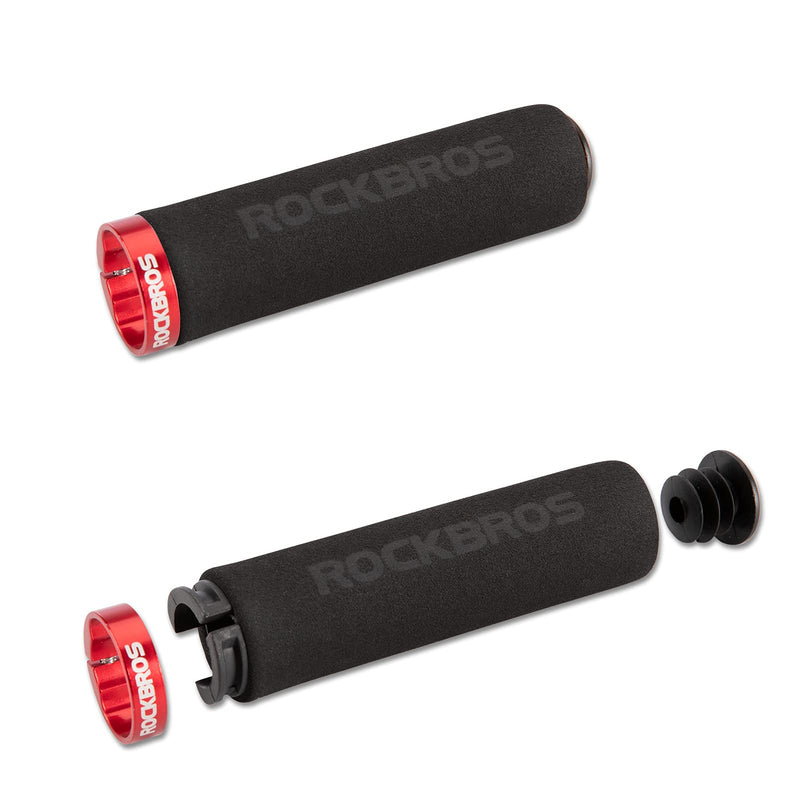 Load image into Gallery viewer, ROCKBROS Bike Grips Foam Single Lock on Bicycle  Soft Comfortable Non-Slip Bike Handle Grips

