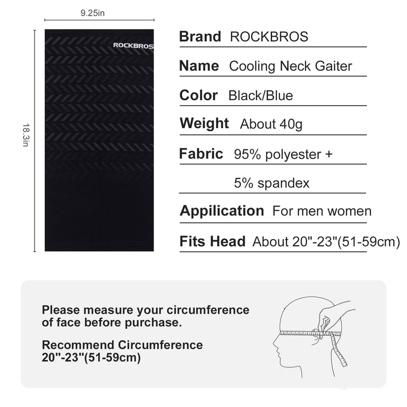 Load image into Gallery viewer, ROCKBROS Cooling Neck Gaiter Face Mask Fishing Scarf Face Cover for Men Women
