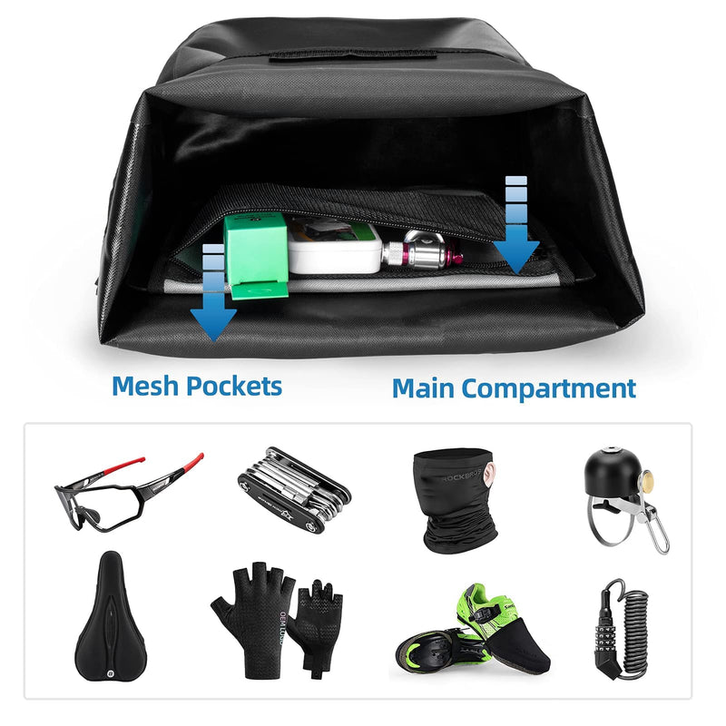 Load image into Gallery viewer, ROCKBROS Front Roller Panniers Bag Sturdy with Handle Shoulder Strap 1 Pair

