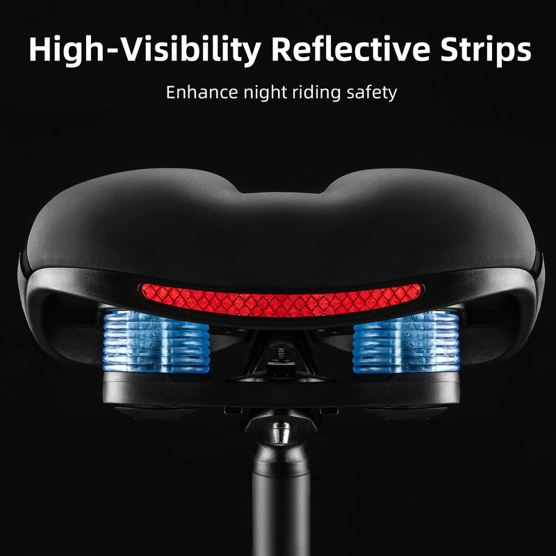 Load image into Gallery viewer, ROCKBROS Comfort Gel Bike Seat Breathable Waterproof Saddle Cruiser/Mountain/Fat Bikes
