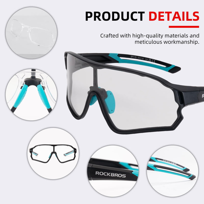 Load image into Gallery viewer, Thickened PC Lens Photochromic Sunglasses (UV400)
