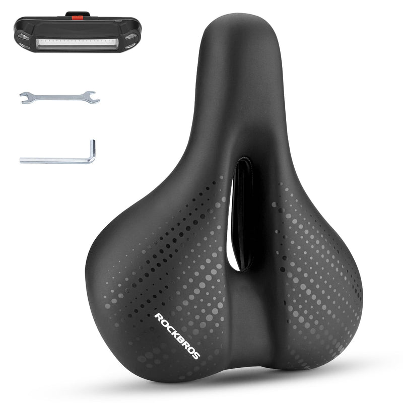 Load image into Gallery viewer, ROCKBROS Comfort Gel Bike Seat Breathable Waterproof Saddle Cruiser/Mountain/Fat Bikes
