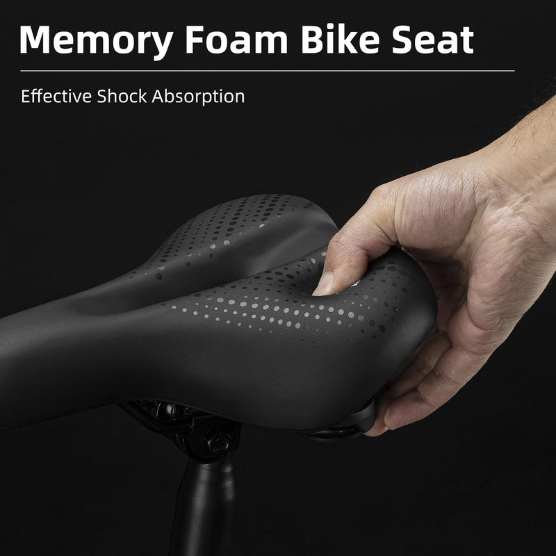 Load image into Gallery viewer, ROCKBROS Comfort Gel Bike Seat Breathable Waterproof Saddle Cruiser/Mountain/Fat Bikes
