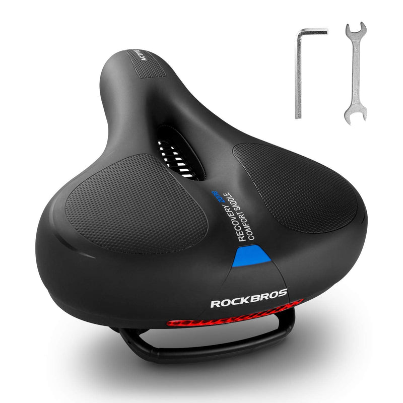 Load image into Gallery viewer, ROCKBROS Comfort Bike Saddle Soft Wide Seat for Men Women with Shock Absorption

