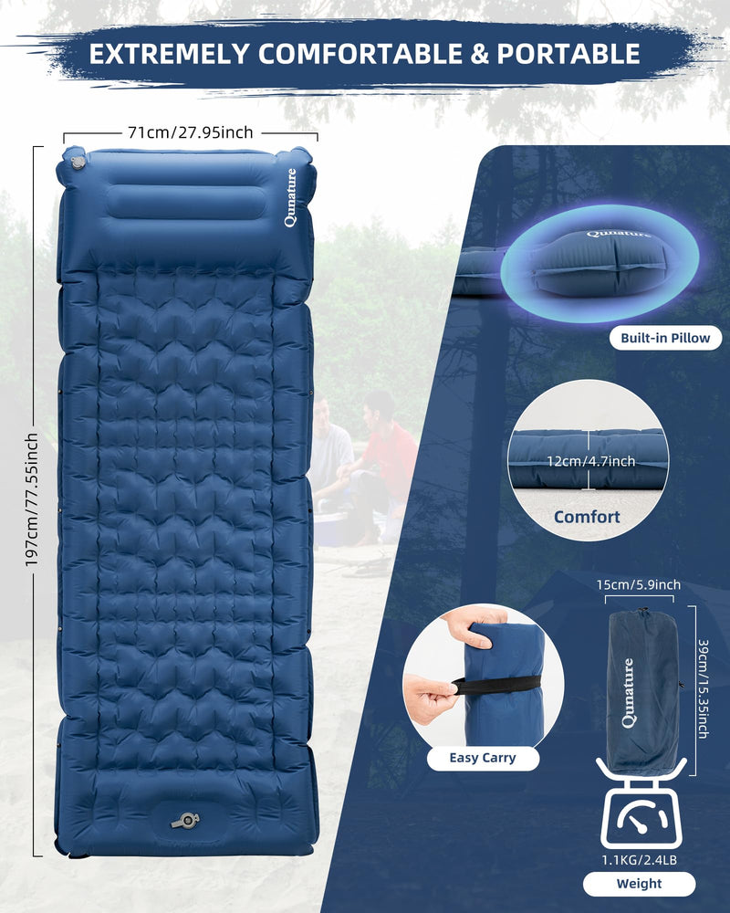 Load image into Gallery viewer, Qunature Camping Mattress Sleeping Pad for Outdoor Camping Ultra-light
