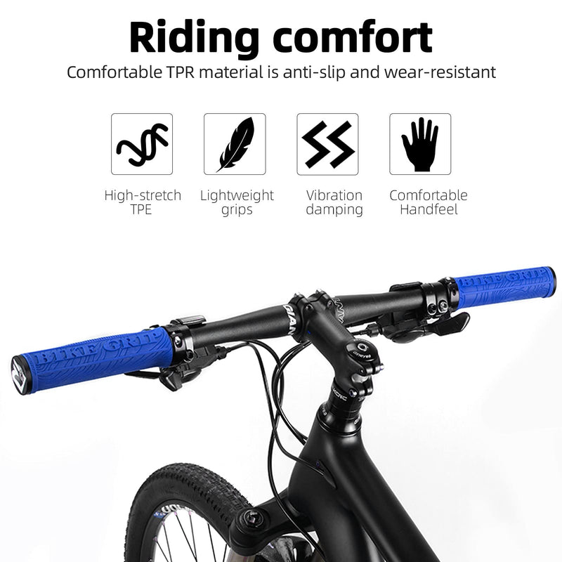 Load image into Gallery viewer, ROCKBROS Bike Handlebar Grips Double Lock-on MTB Bicycle Handle Bar Grips
