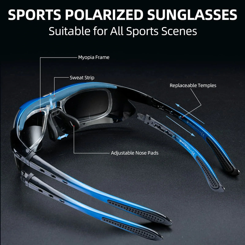 Load image into Gallery viewer, Polarized Sports Sunglasses for Cycling

