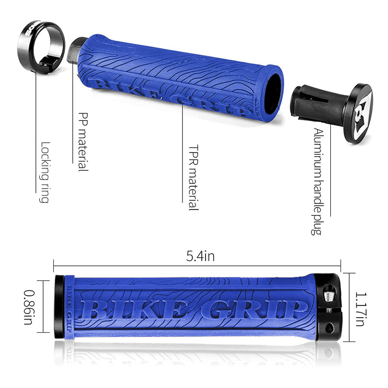 Load image into Gallery viewer, ROCKBROS Bike Handlebar Grips Double Lock-on MTB Bicycle Handle Bar Grips
