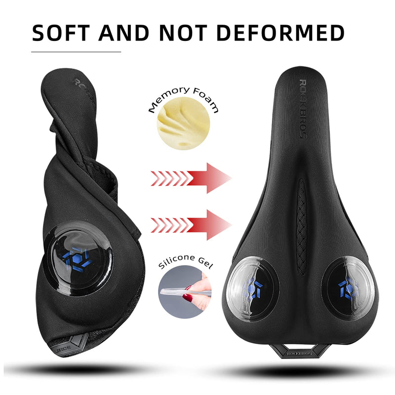 Load image into Gallery viewer, ROCKBROS Gel Bike Seat Cushion Padded Narrow Cover for Peloton Spin Bikes
