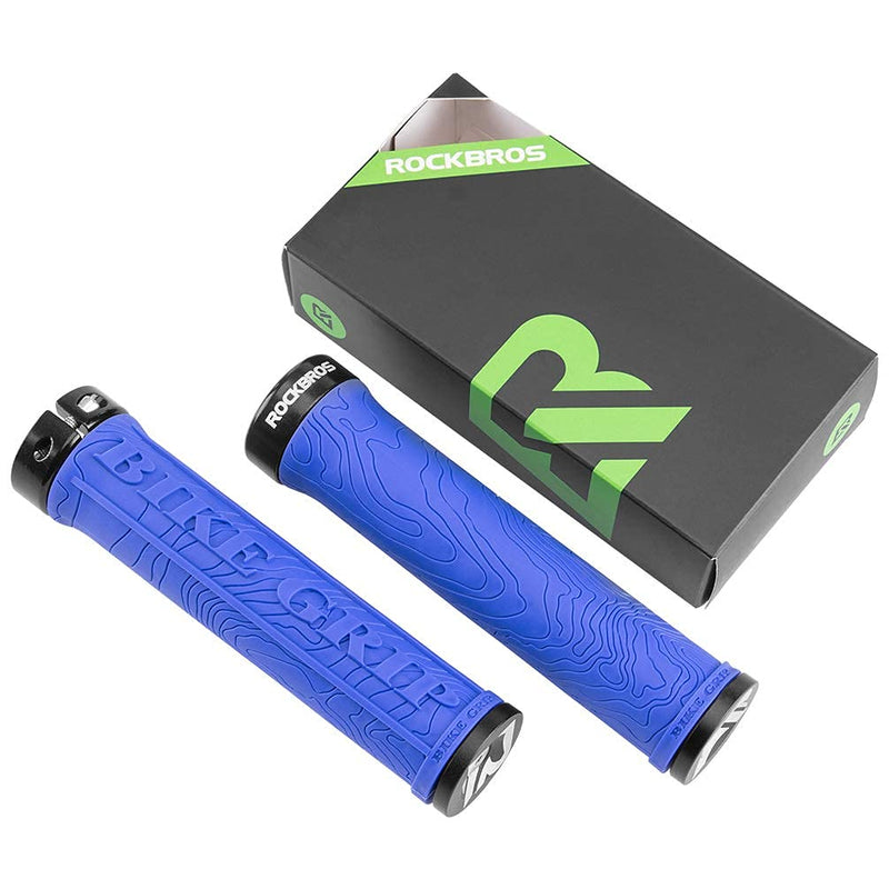 Load image into Gallery viewer, ROCKBROS Bike Handlebar Grips Double Lock-on MTB Bicycle Handle Bar Grips
