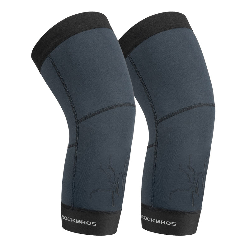 Load image into Gallery viewer, ROCKBROS Thermal Knee Warmer Men Anti-Slip Knee Brace Sleeves for Winter Cycling  Basketball

