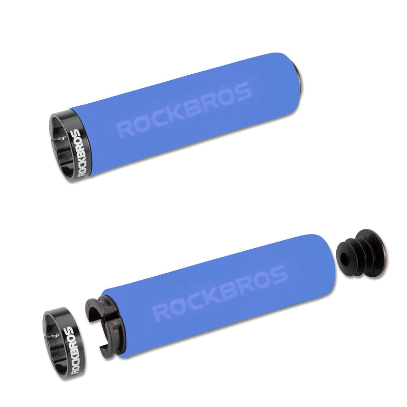 Load image into Gallery viewer, ROCKBROS Bike Grips Foam Single Lock on Bicycle  Soft Comfortable Non-Slip Bike Handle Grips
